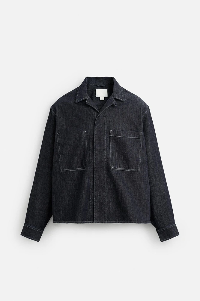 CHEMISE EN JEAN AVEC SURPIQÛRES