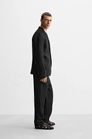 BLAZER RELAXED FIT COSTUME 100 % LIN ÉDITION LIMITÉE