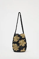 PETIT SAC SEAU BRODÉ FLEURS