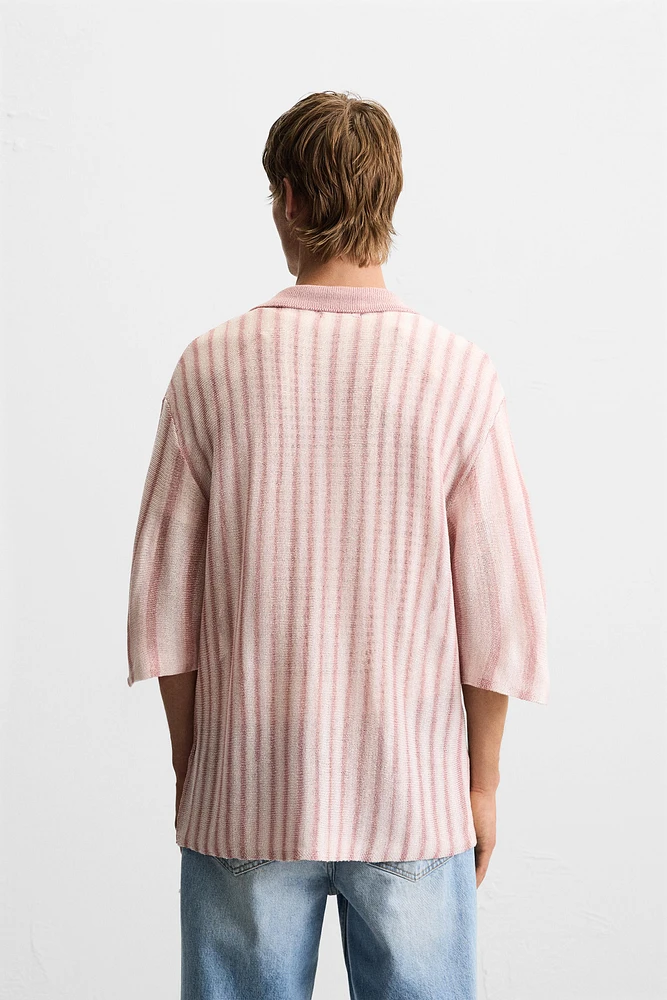 JACQUARD KNIT SHIRT