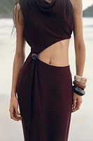 CUT OUT MIDI DRESS