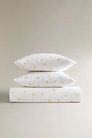 HOUSSE DE COUETTE COTON IMPRIMÉ MIMOSA