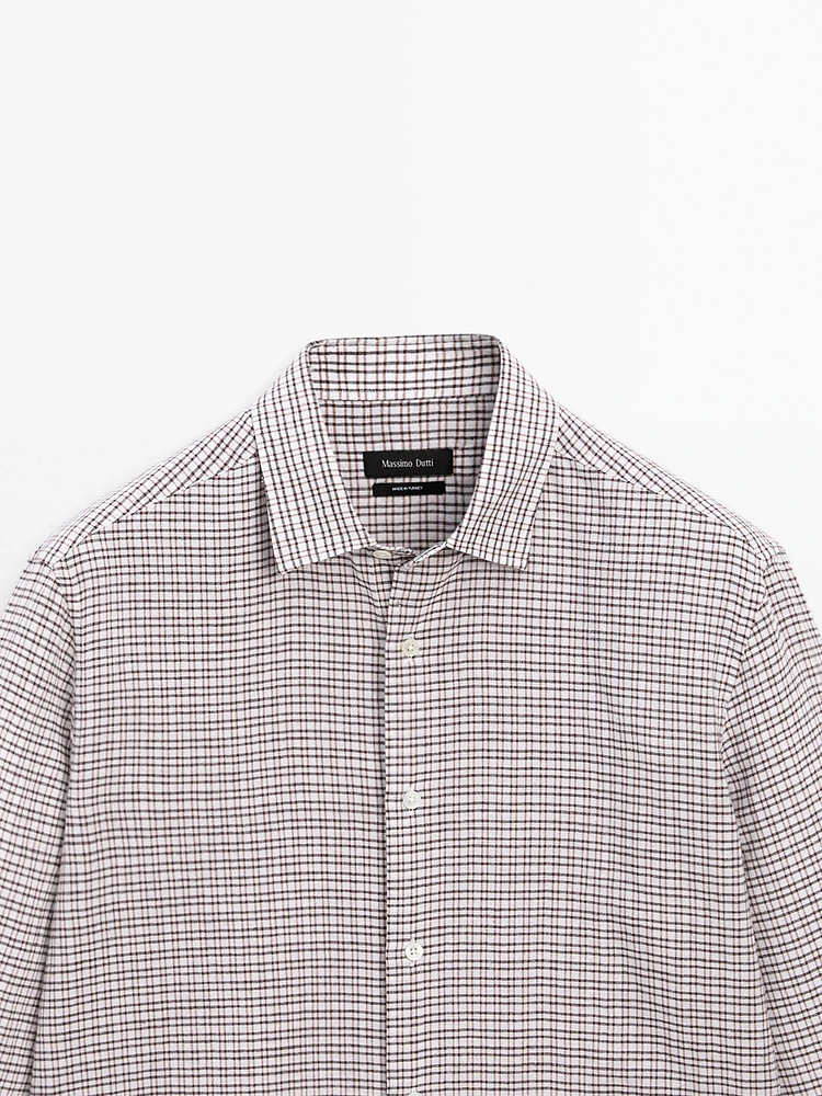 Regular fit check shirt