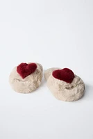 HEART SLIPPERS