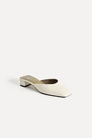 LEATHER HEELED MULES 50TH ANNIVERSARY