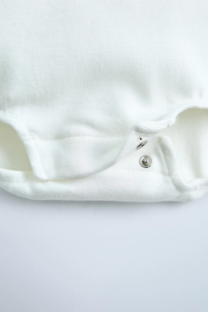 BODYSUIT WITH EMBROIDERED COLLAR
