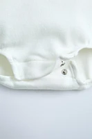BODYSUIT WITH EMBROIDERED COLLAR