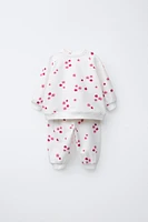 PRINTED SWEATSHIRT AND PANTS SET