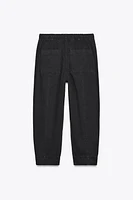 ELASTIC WAISTBAND COTTON PANTS