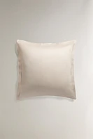 (300 THREAD COUNT) SATEEN PILLOWCASE WITH TRIM