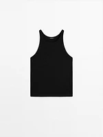 100% cotton halter top