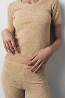 JACQUARD KNIT T-SHIRT