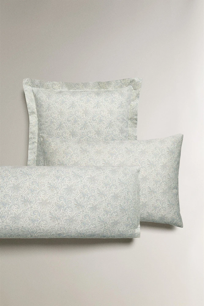 PAISLEY PRINT SATEEN PILLOWCASE