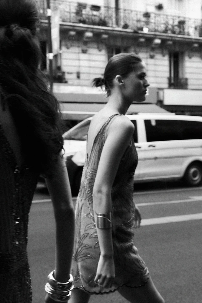 ZW COLLECTION EMBROIDERED TULLE DRESS