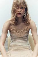 100% WOOL LACE TOP