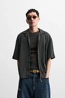 WASHED TEXTURED SHIRT