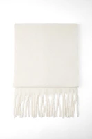 FRINGED WIDE SCARF