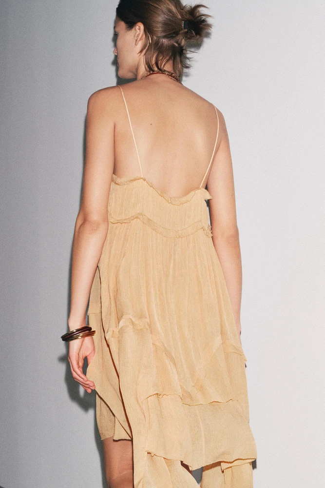 ASYMMETRIC RUFFLED DRESS ZW COLLECTION