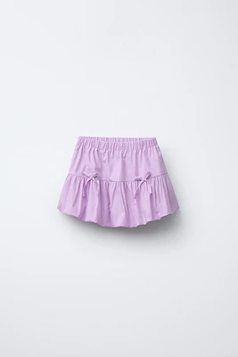 LITTLE BOWS BALLOON SKIRT