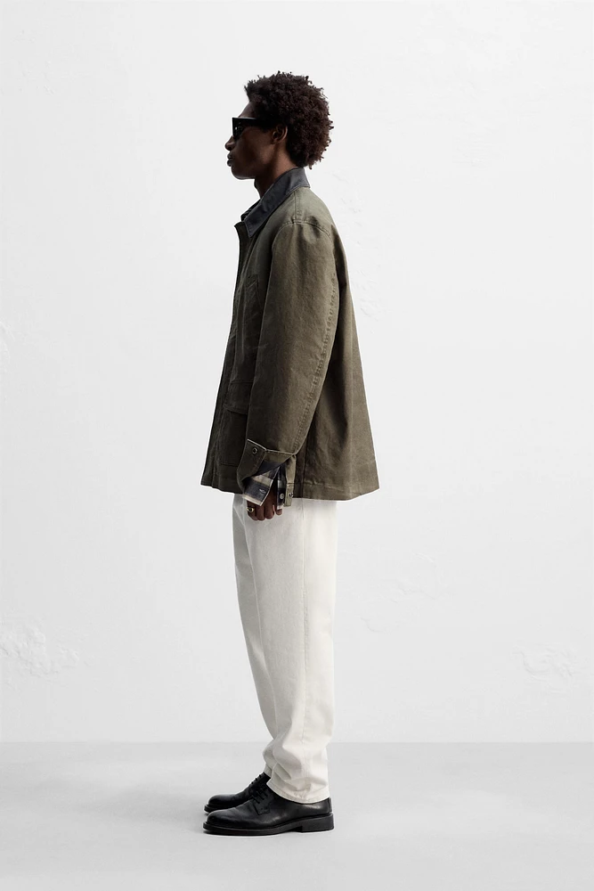 WASHED CONTRAST JACKET