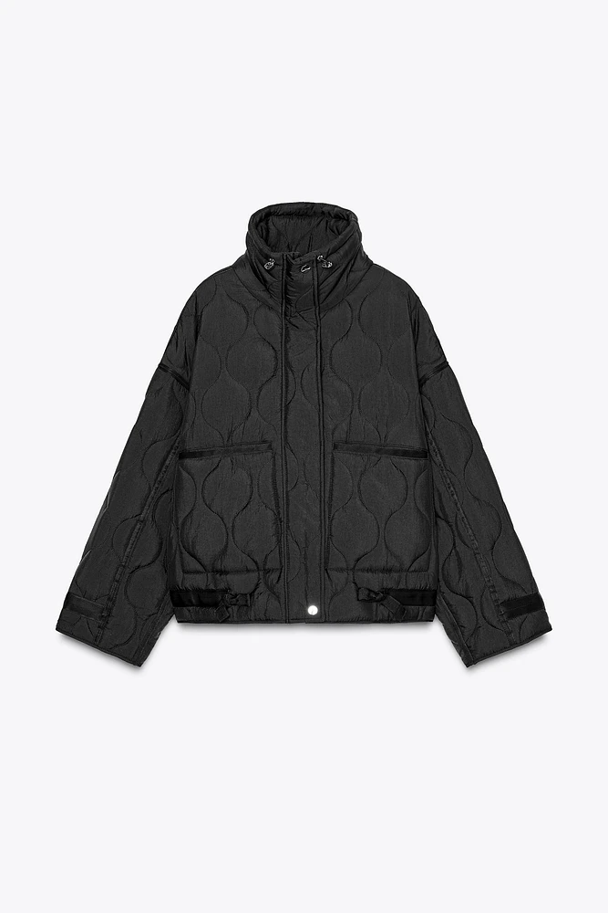 ZW COLLECTION QUILTED WATER REPELLENT JACKET