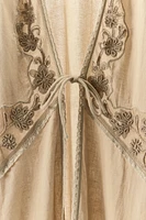 KIMONO LONG BRODÉ AVEC FANTAISIE