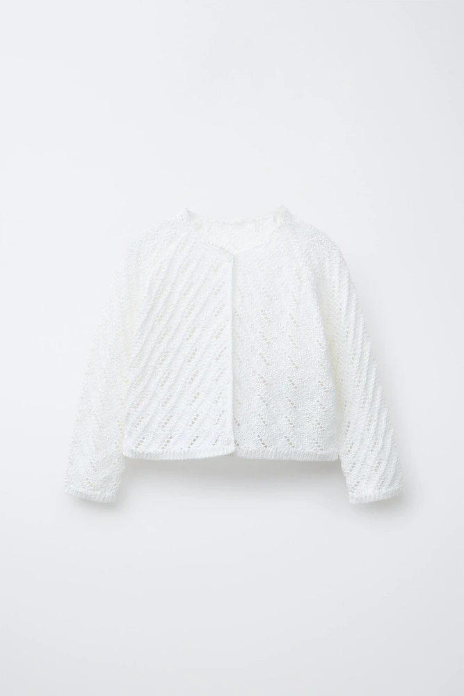 GILET EN MAILLE TEXTURÉE