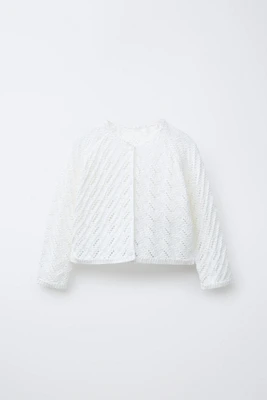 GILET EN MAILLE TEXTURÉE