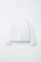 GILET EN MAILLE TEXTURÉE