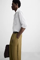 CHEMISE RAYURES MÉLANGE VISCOSE