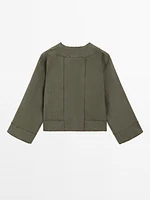 Kimono fluide avec poches en lin