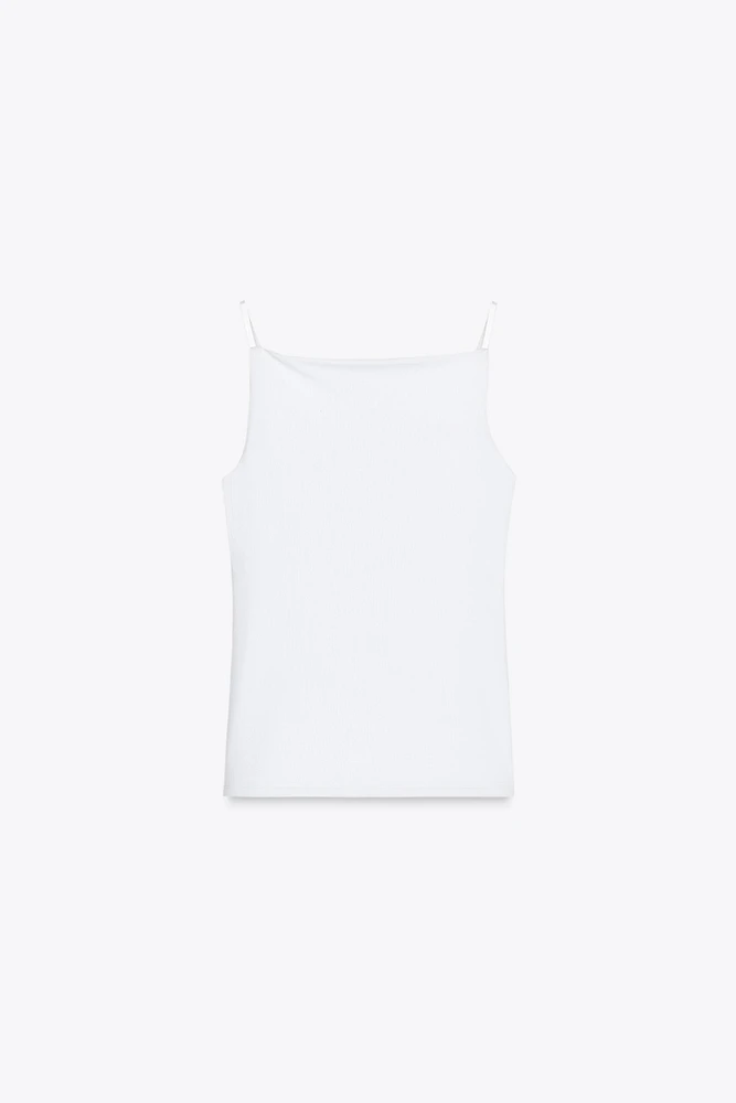 T-SHIRT RIB BRETELLES POLYAMIDE