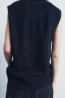 SMOOTH KNIT VEST TOP