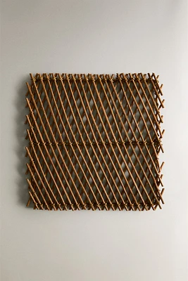 DESSOUS-DE-PLAT FIBRE ROTIN MÉTAL