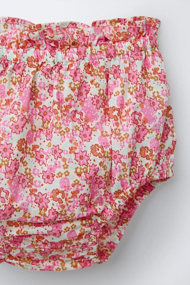 ROBE ET CULOTTE À FLEURS