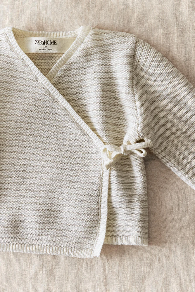 VESTE ENFANT COTON ET SOIE