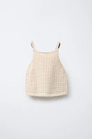 BEADED KNIT TOP