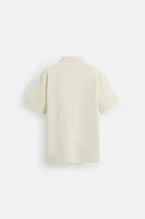 JACQUARD STRIPED POLO SHIRT