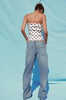 TOP BUSTIER À POIS