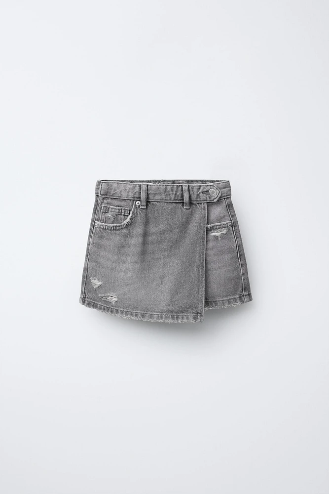 DENIM SKORT