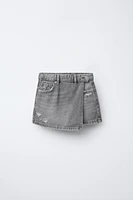 DENIM SKORT