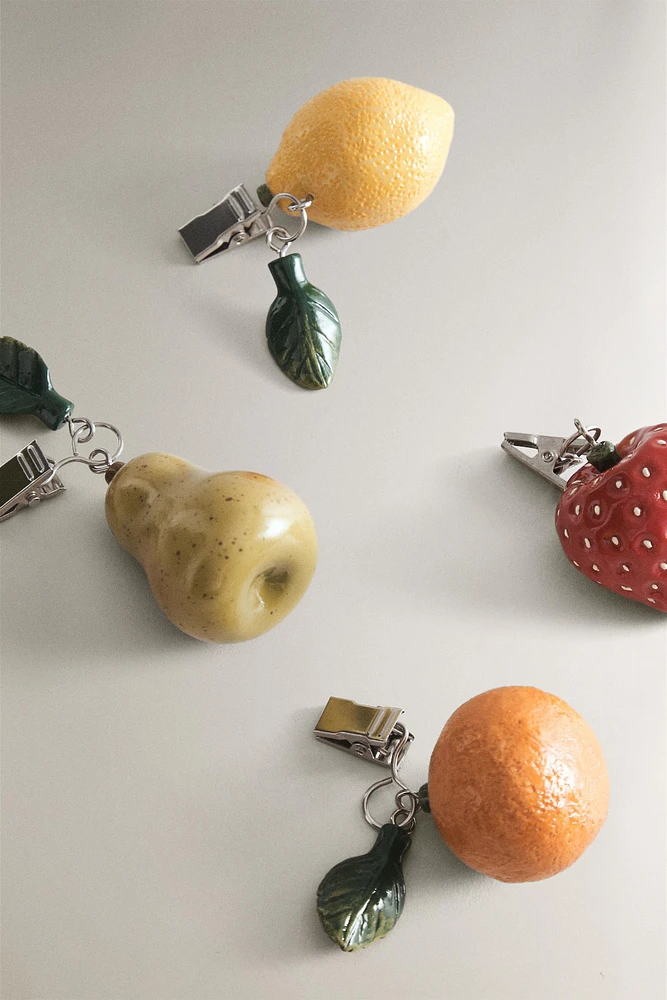 LOT PINCES À NAPPE FRUIT (LOT DE 4)