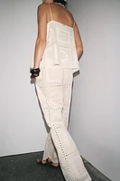 EMBROIDERED PAJAMA PANTS ZW COLLECTION