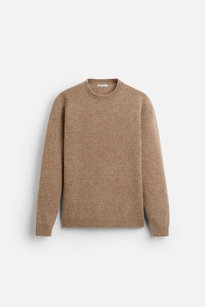 BRUSHED WOOL SWEATER