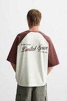 T-SHIRT COLOR BLOCK INSCRIPTIONS