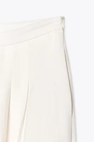 PLEATED WIDE LEG PANTS