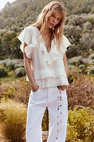 BLOUSE VOLANTS