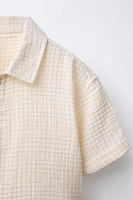 CHEMISE TEXTURÉE À CARREAUX