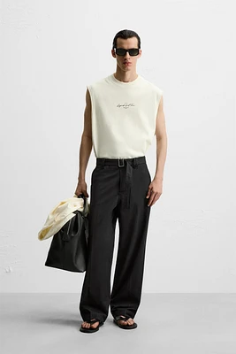 TEXT TECHNICAL TANK TOP