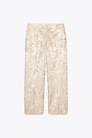 WRINKLED SATIN PANTS
